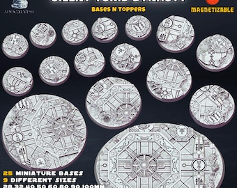 Tomb Dynasty - Admiral Apocalypse - Resin Bases