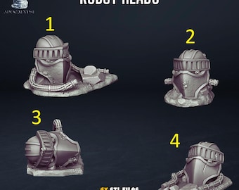 Destroyed Titan Heads - Admiral Apocalypse