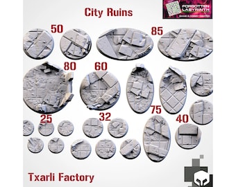 Stadtruinen Themed Bases - Txarli Fabrik - Resin Bases