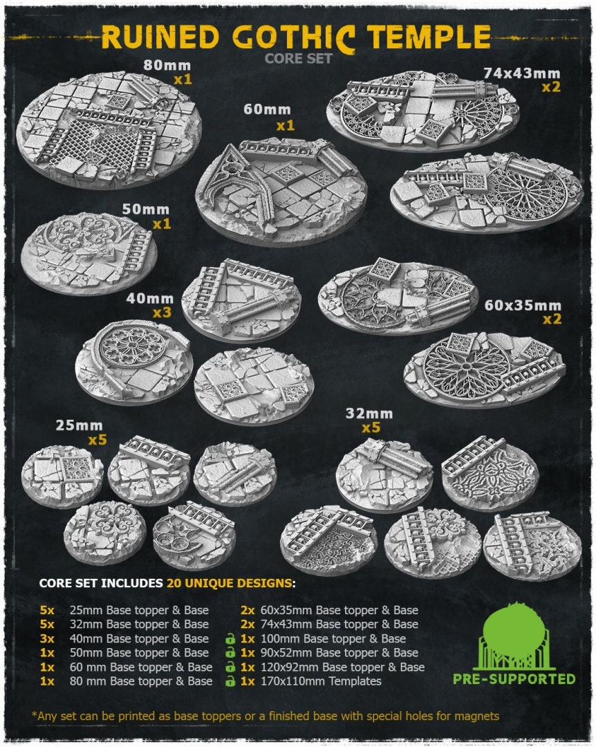 Lotto Di 60 Basette Rotonde Da 25 Mm Utilizzate Per Warhammer - Foto 5