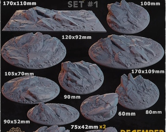 Rock - Wargames Bases and Toppers - Miniature Bases