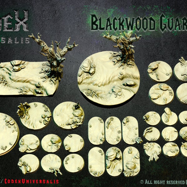 Blackwood Guardians - Codex Universalis - Resin bases