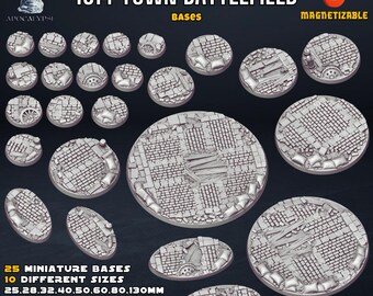 1914 European Town - Admiral Apocalypse - Resin Bases