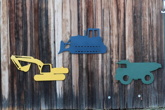 Construction Wall Decorations Construction Theme Nursery | Etsy