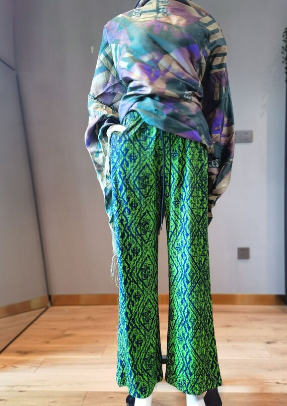 Neon wide leg trousers online