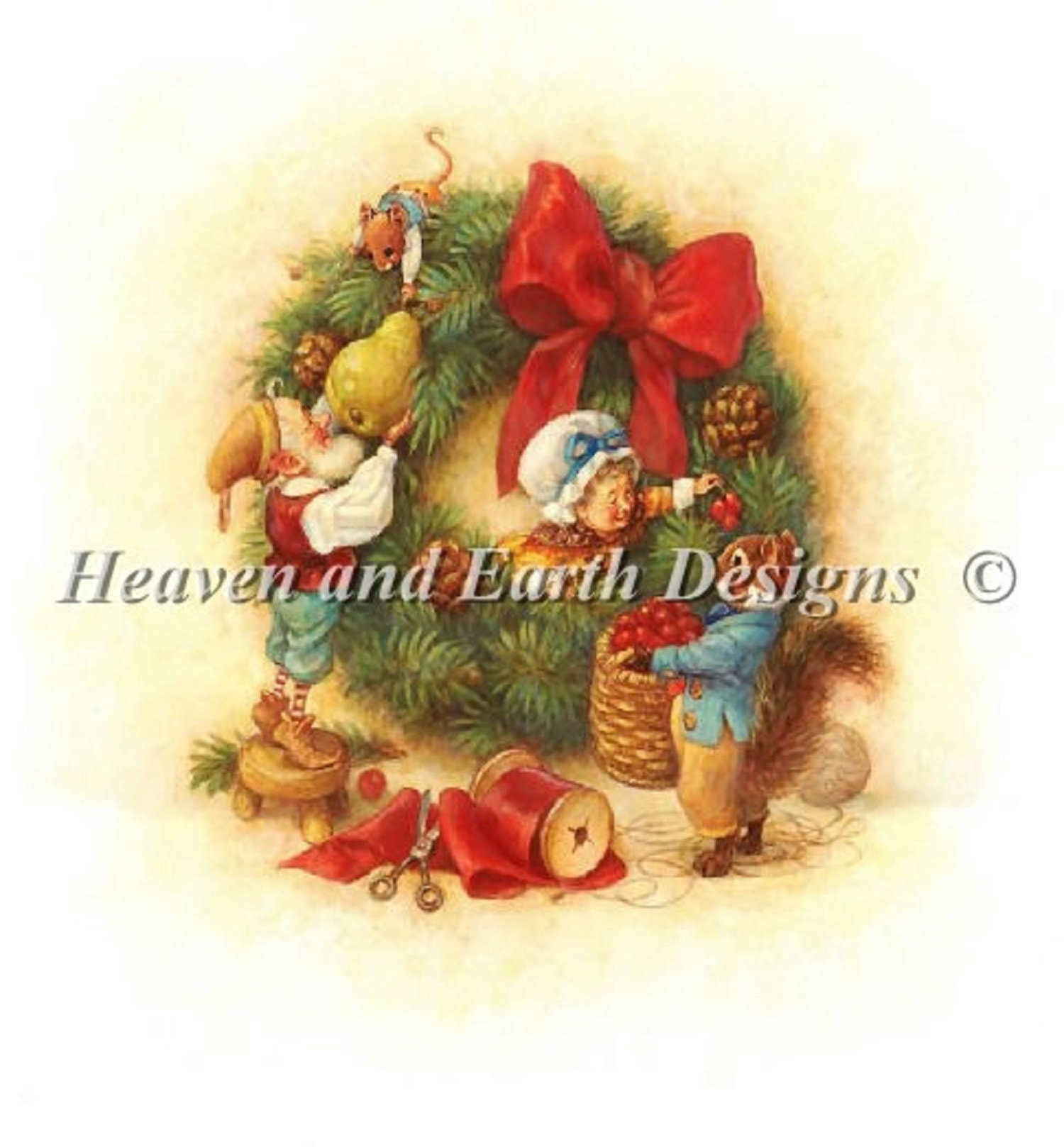 Heaven And Earth Designs Heaven and Earth Designs Cross Stitch Chart: Decorating the - Etsy Sweden