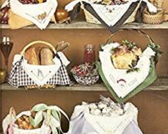 Uit print leisure arts brood doek folders--vakantie brood doeken & Mimi's land brood doeken