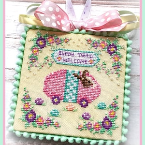 Bunny Trail Serie #1-10 gezählt Cross Stitch Charts entworfen und veröffentlicht von Sugar Stitches XS Designs--Ideal für Ostern oder Frühling