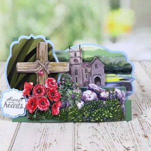 Mohnkreuz von Tattered Lace | Die Cut Sets für Scrapbooking & Kartenherstellung (eingestellt)