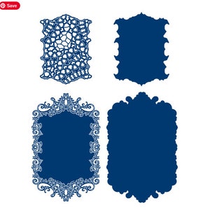 Royal Wish Frame stansset van Tattered Lace | Stanssets voor scrapbooking en kaarten maken (niet meer leverbaar)