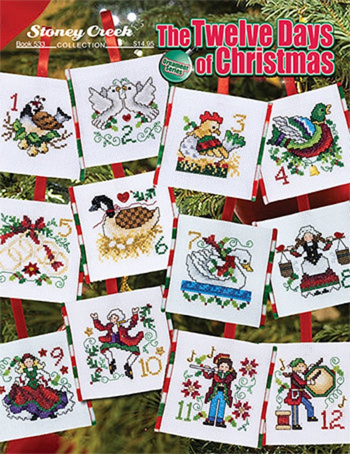 The Twelve Days of Christmas Counted Cross Stitch Chart Etsy