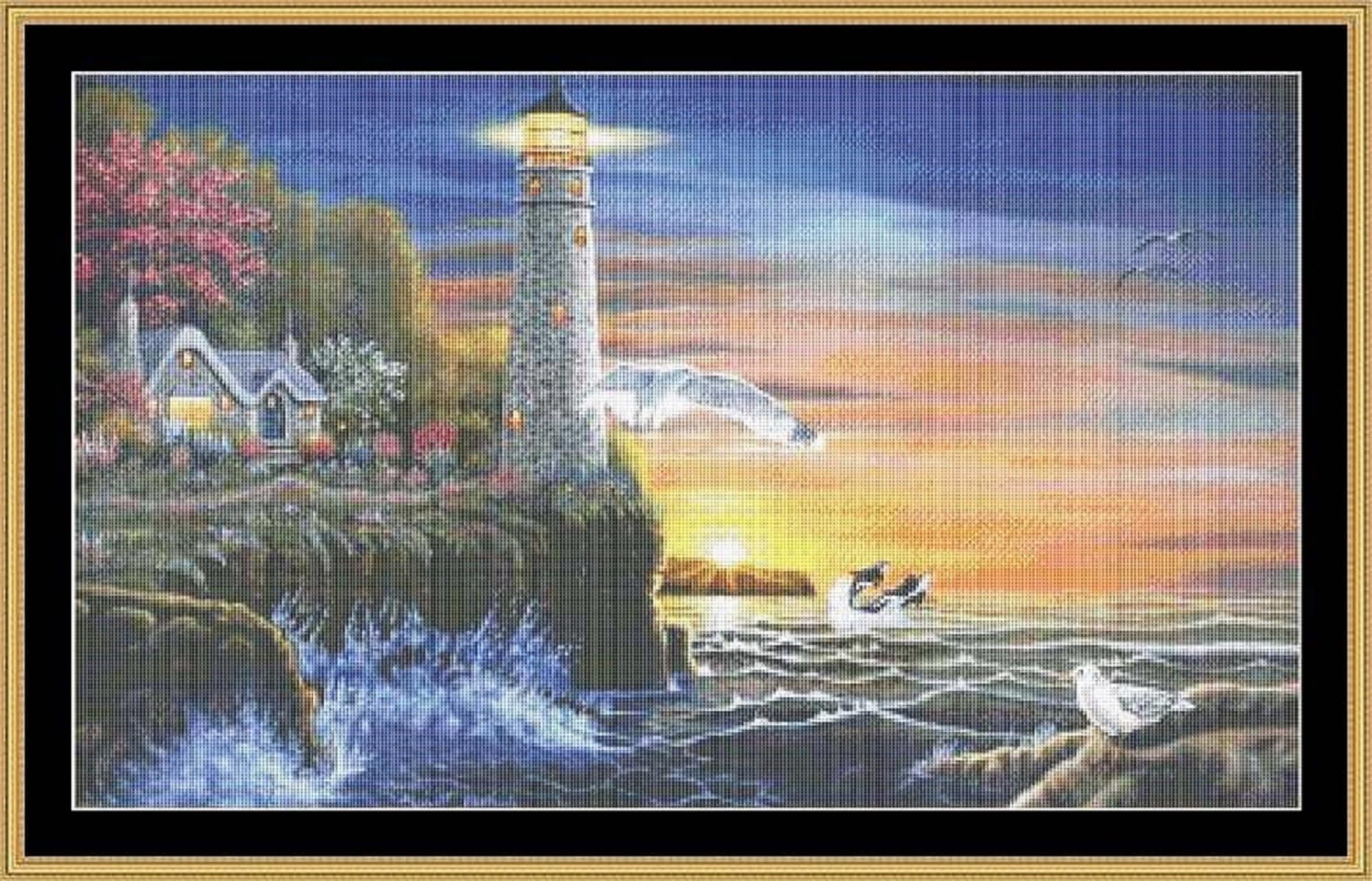 Mystic Stitch Cross Stitch Chart: Evening Lights by Michael | Etsy