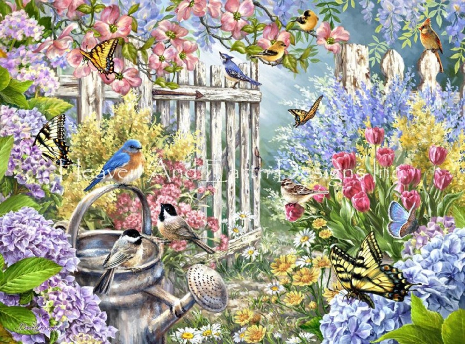 Весенний сад картинки для детей. Дона Гельсингер картины сад. Дона Гельсингер картины птицы. Дона Гелсингер художница. Живопись птицы в саду.