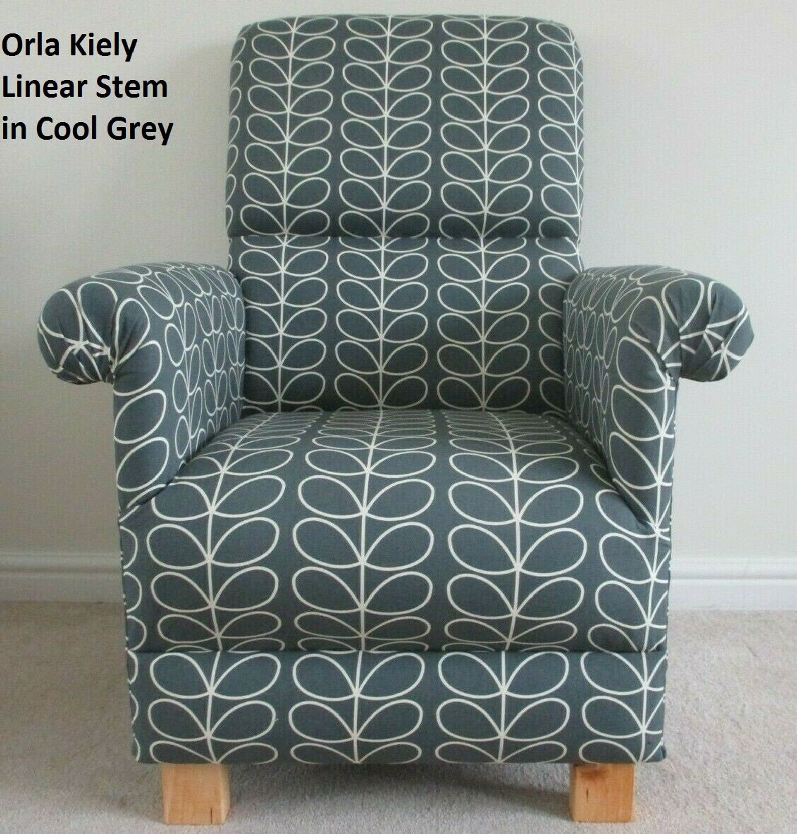 Laura Ashley Blue Duck Egg Gingham Fabric Patchwork Chair Etsy