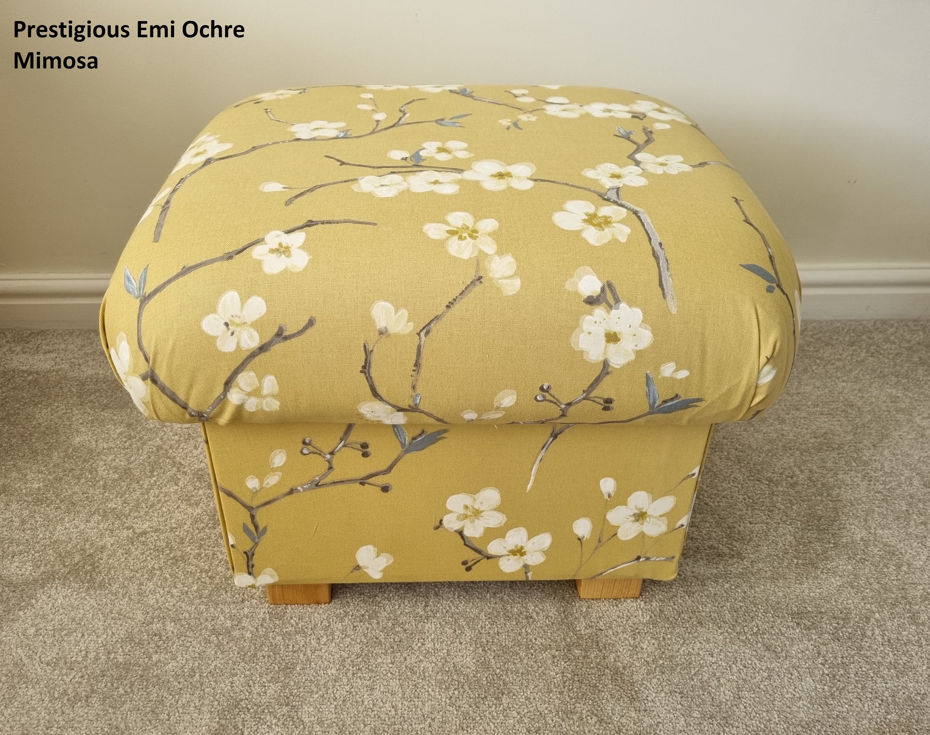 Ochre footstool next deals
