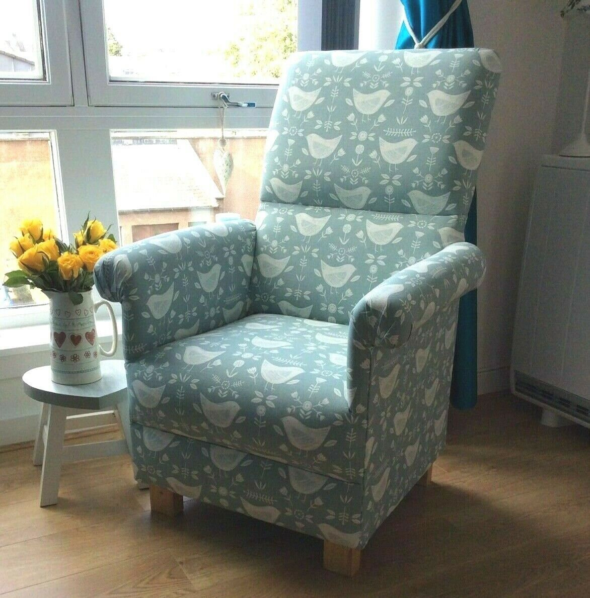 Laura Ashley Austen Natural Fabric Adult Armchair Nursery Cream