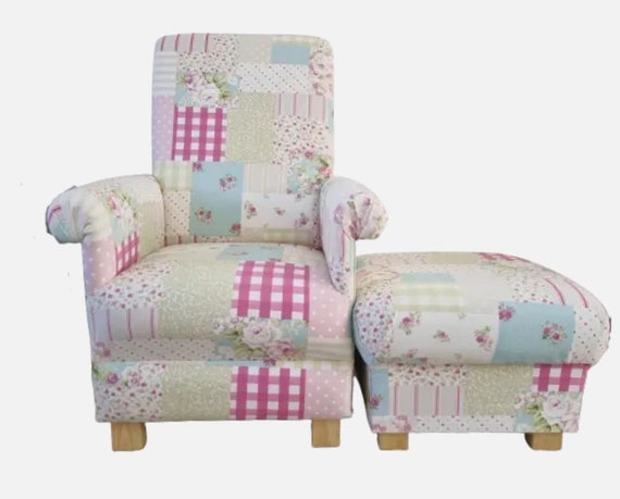 Shabby chic floral chair outlet
