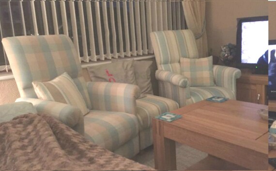 Laura Ashley Wisteria Duck Egg Fabric Adult Chair Floral Armchair Accent Green Blue Pistachio Bedroom Nursery Nursing