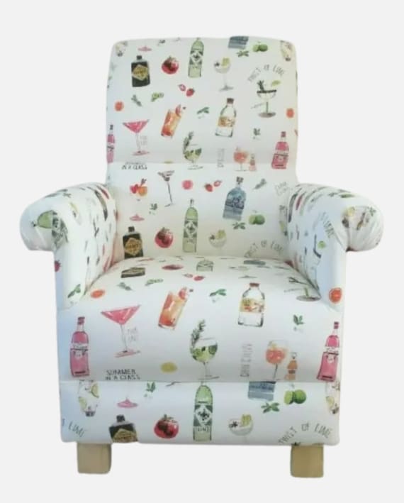 Clarke Happy Hour Gin Tonic Fabric Adult Chair Armchair