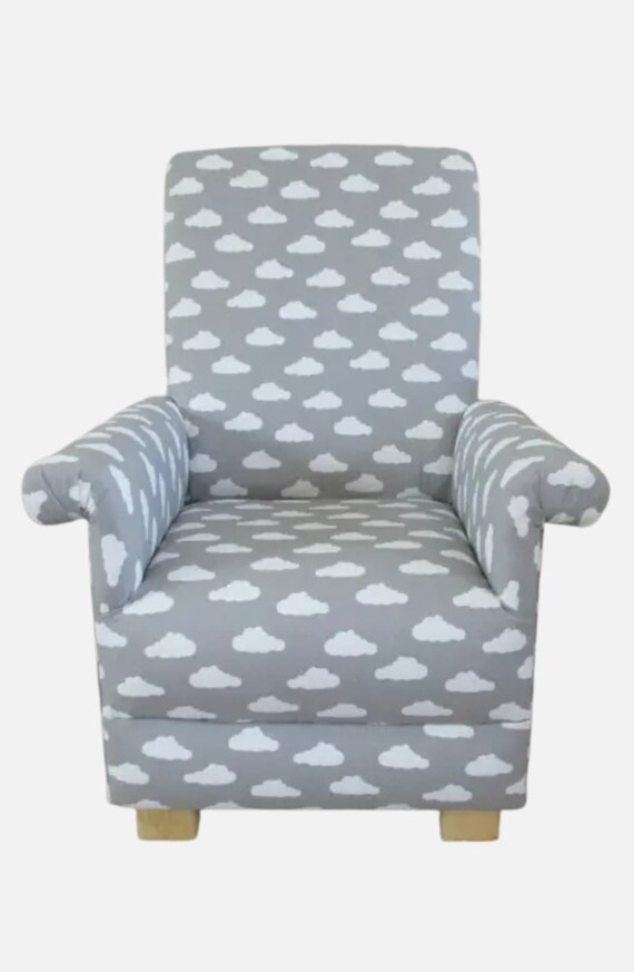 Kids best sale armchair grey