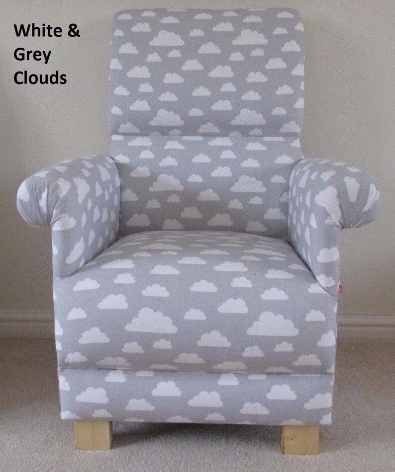 grey armchair for nursery