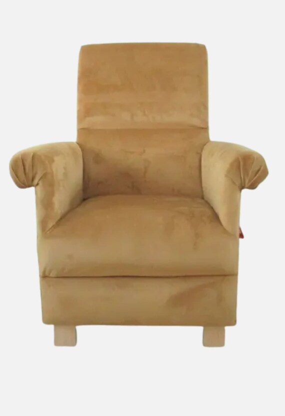 Plain Velvet Fabric Adult Chairs Armchairs Mustard Ochre Navy Blue