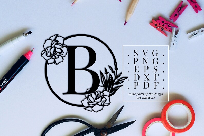 Download Clip Art Monogram B Laser Cut Monogram Clip Art Monogram Svg Dxf Svg Eps Letter B Floral Font Paper Cut Template Metal Design Monogram Vector Art Collectibles