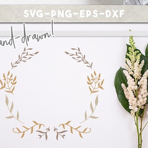 Download Rustic Stencil Clipart Leaves Flower Clipart Svg Files For Cricut Floral Svg Bundle Handdrawn Laurel Eps Dxf Png Handdrawn Wreath Svg Craft Supplies Tools Sewing Needlecraft Fontane Physio De