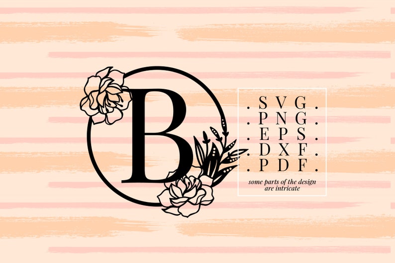 Download Clip Art Monogram B Laser Cut Monogram Clip Art Monogram Svg Dxf Svg Eps Letter B Floral Font Paper Cut Template Metal Design Monogram Vector Art Collectibles
