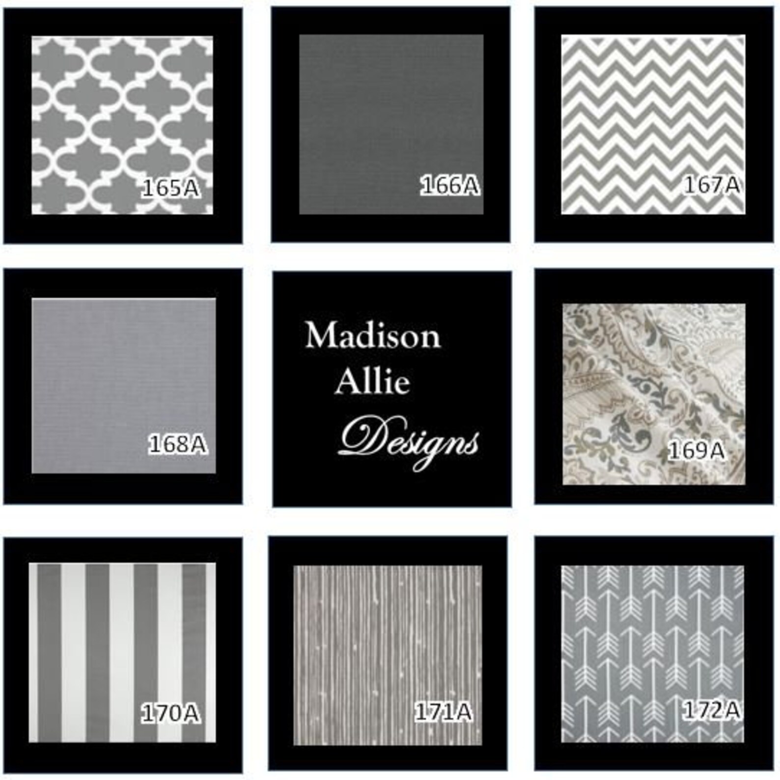 Gray Window Seat Cushion Gray Paisley Cushion Gray Stripe Etsy