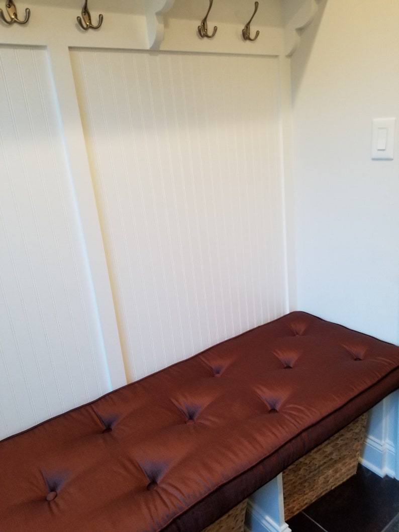 Velvet Bench Cushion Dining Room Chair Cushion Black Etsy