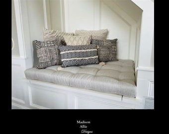 Reading Nook Cushion - Bay Window Cushion - Hall Tree Cushion - Cedar Chest Cushion - Farmhouse Cushion -Stair Case Cushion