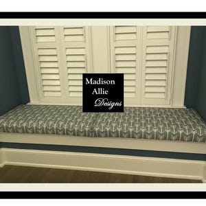 Window Seat Cushion - Banquette Cushion - Entryway Cushion -  Bay Window Cushion - Trapezoid Cushion