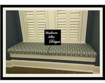 Custom Window Seat Cushion – Banquette, Bay Window, Entryway