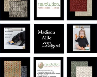 Custom Made Cushions - Revolution Performance Fabric for Households with Children and Pets - Stain Resistant Fabric - Easily Cleaned Fabric