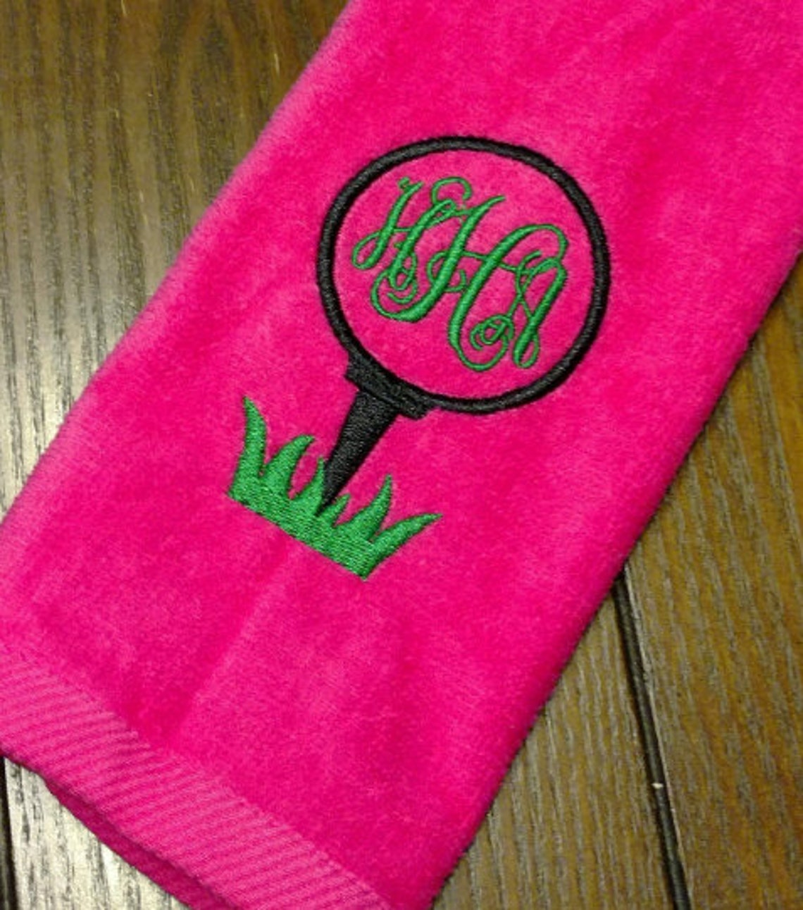 Ladies golf Tee & Ball Custom Embroidered Etsy