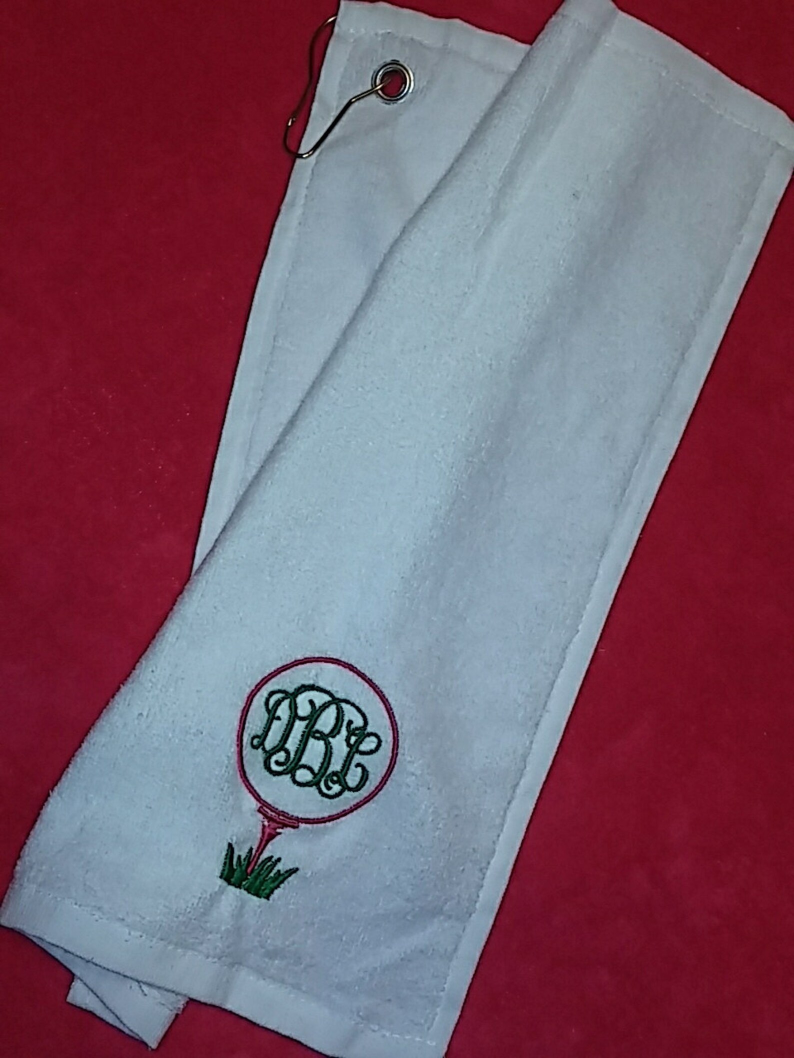 Ladies golf Tee & Ball Custom Embroidered Etsy