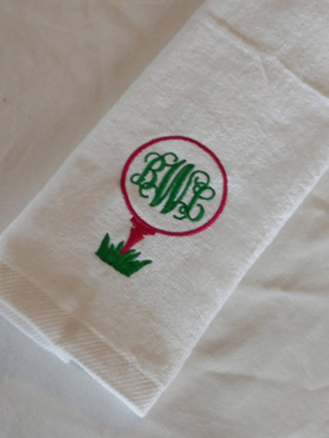 Ladies golf Tee & Ball Custom Embroidered Etsy