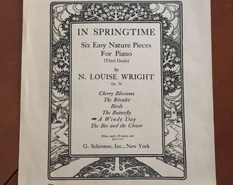 Framable Vintage Sheet Music