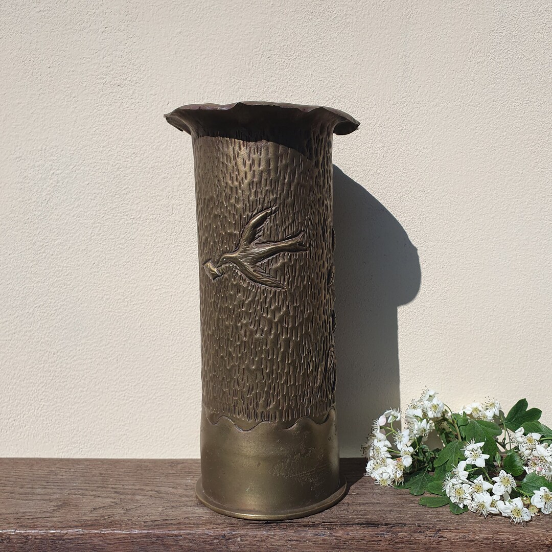 Trench Art, Army, German WW1 Shell, Brass Shell, World War 1, German ...