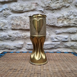 WW1 Trench Art Shell: German 1917 Souvenir Crouy