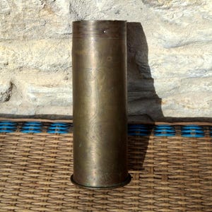 WW1 Trench Art Shell: German 1917 Brass Case, Polte Magdeburg