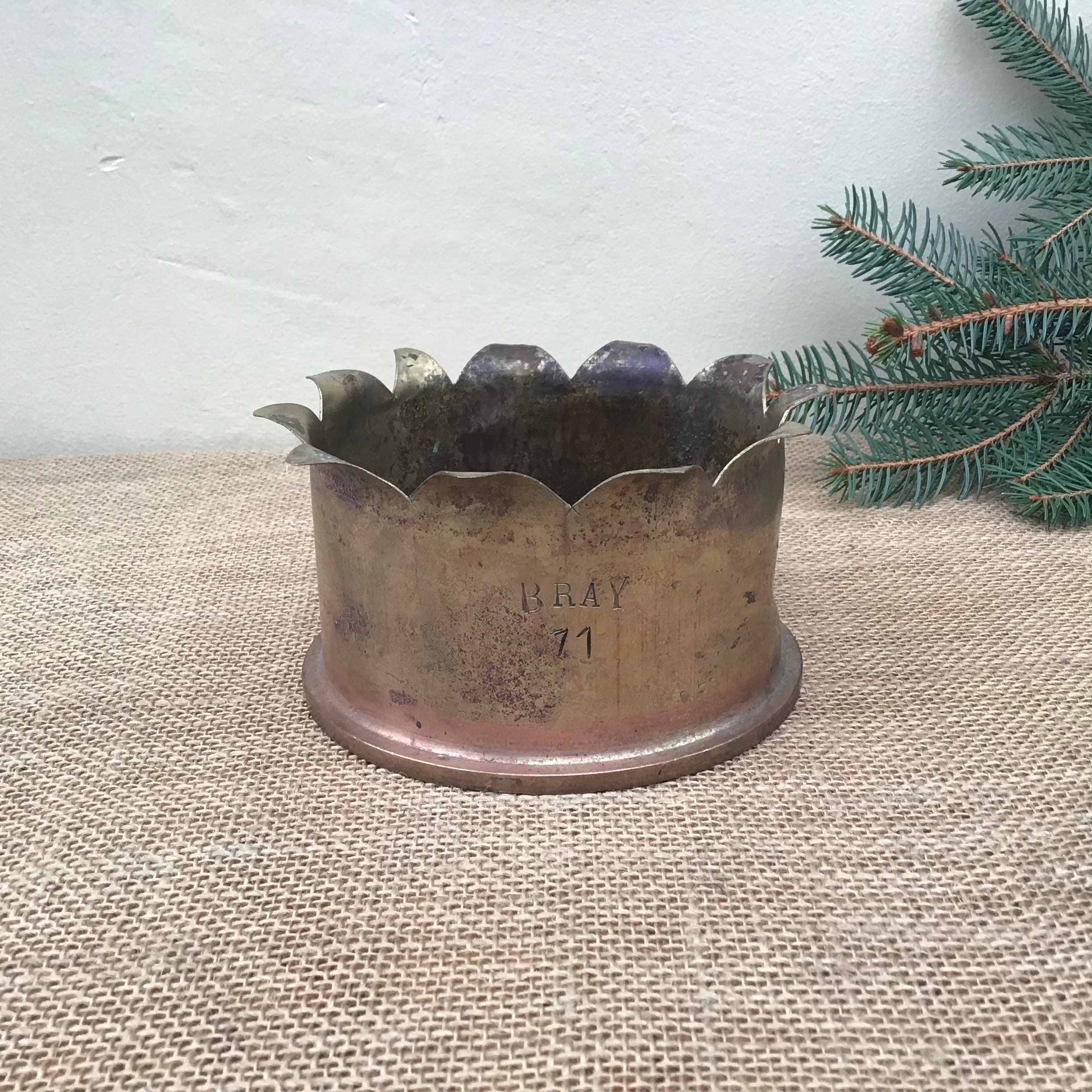 Image of 10 - Ww1 Trench Art, Vintage British Shell The Great War, Man's Gift, Militaria