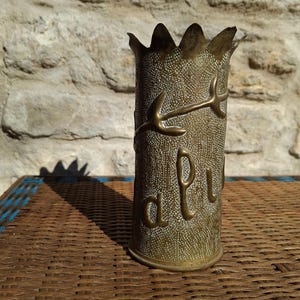 Trench Art, Army, French WW1 Shell, Brass Shell, World War 1, French Shell, Italy, Militaria, The Great War, Shell Casing, The Alps History.