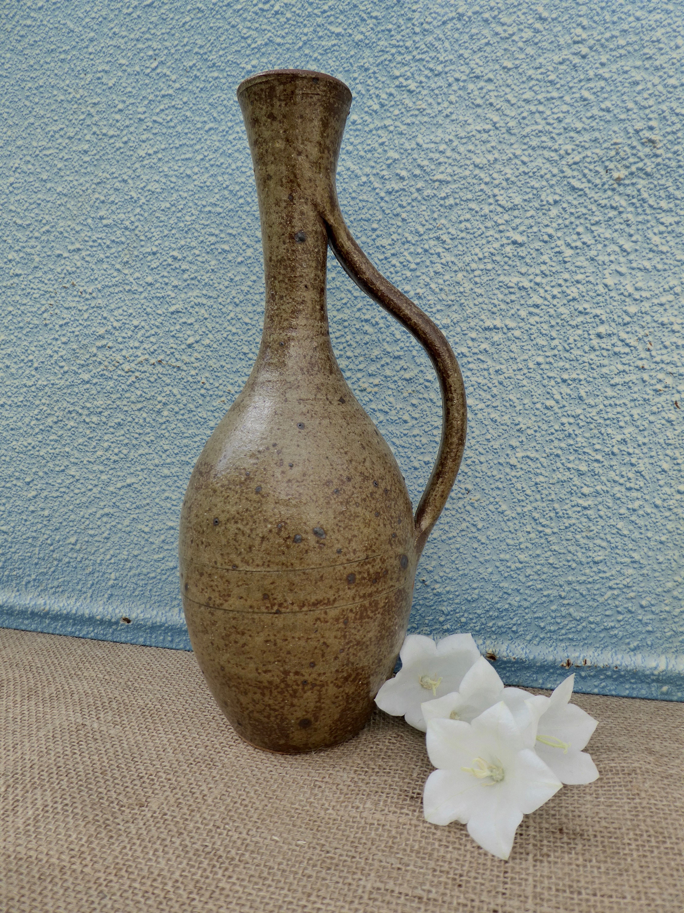Stoneware Vase Stoneware Water Pitcher French Vintage
