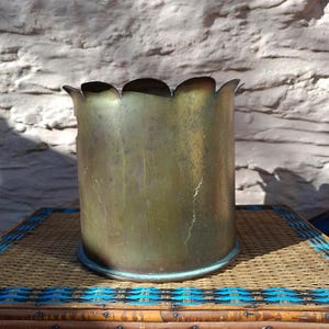 Trench Art, German WW1 Shell, Brass Shell, World War 1, French Shell, Man&#39;s Gift, Militaria, The Great War, USA shell, Ice bucket.