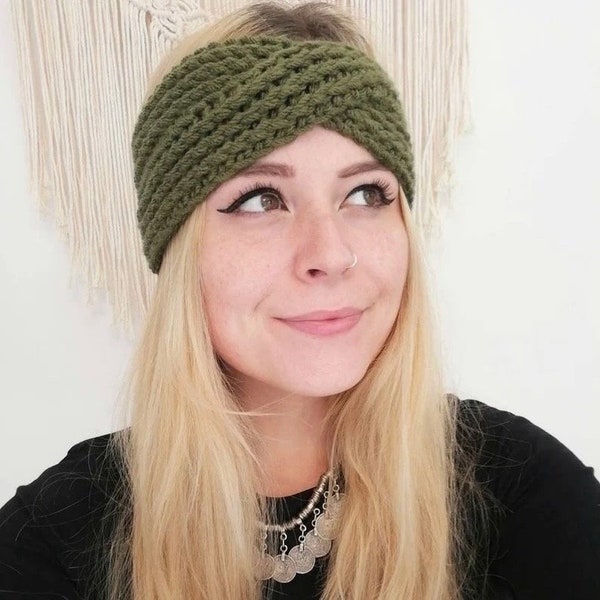 Twist Headband | Boho Ear Warmers | Autumn Crochet