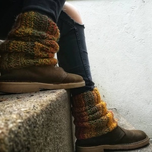 Crochet Leg Warmers | Slouch Leg Warmers | Boho Hippie Leg Warmers
