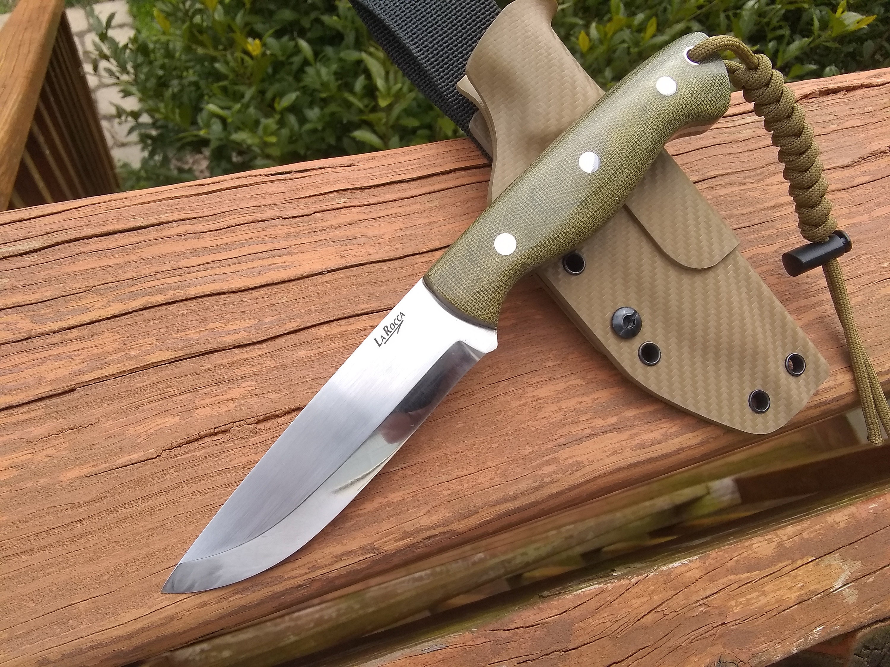 Custom Bushcraft fixed blade knife Scandi grind in A2 Tool Etsy
