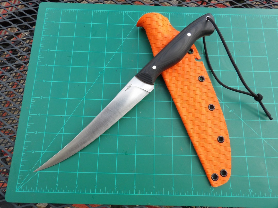 Handmade Fillet Knife With Sheath in Cpmmagnacut Etsy